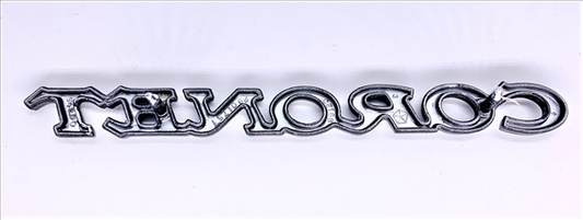 VC1751 - 1969-1972 Coronet Fender Emblem for Coronet 440 models. 2 Pin.