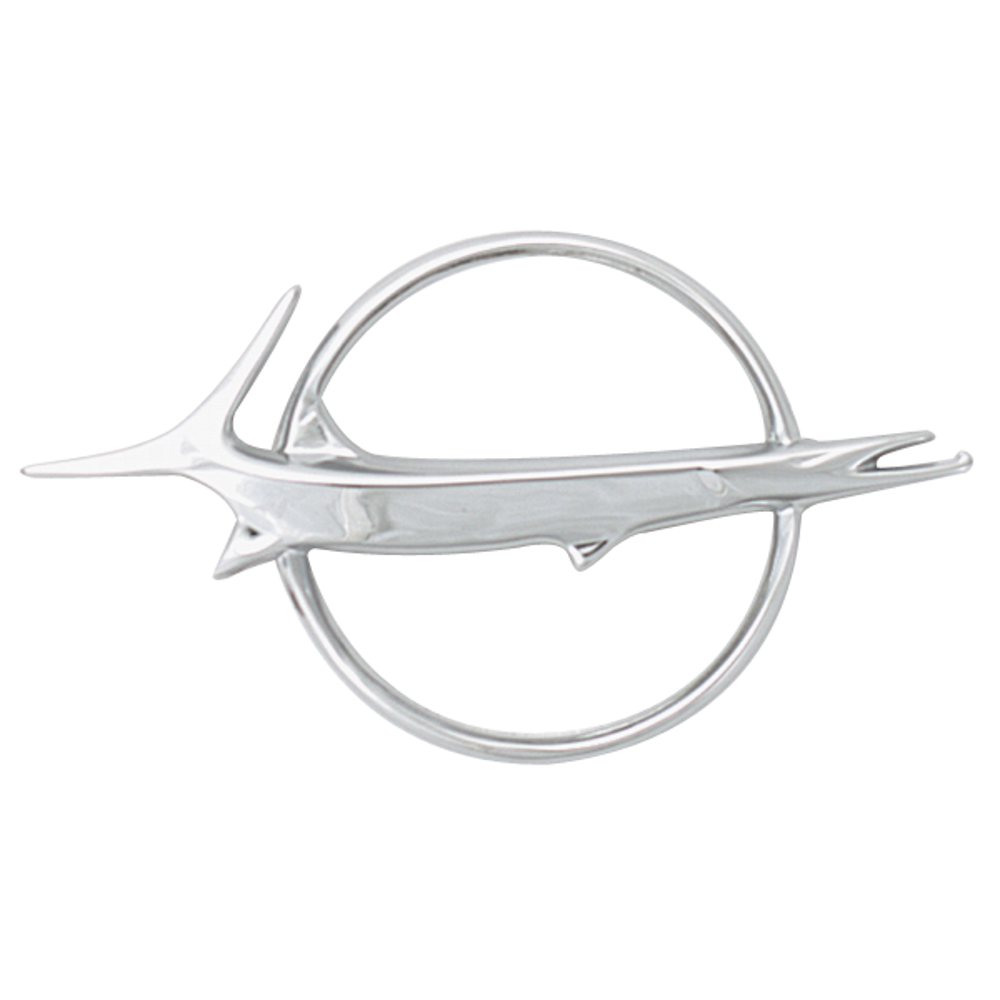 VC4610 - 1967 - 1968 Barracuda Hood emblem and 1967 Barracuda trunk lid emblem. - Mopar emblem product image