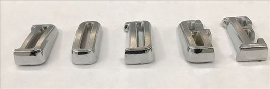 VC182SET - Reproduction DODGE tail panel letters for 1972-1974 Challenger models.