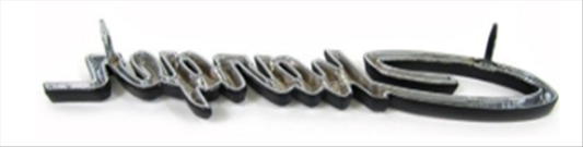 VC1886 - 1968-1970 Charger Sail panel emblem. Reproduction. Comes with hardware.