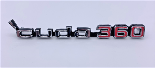VC1470 - 1973 1974 CUDA 360 Dual Hood Scoop Emblem. Sold Each.