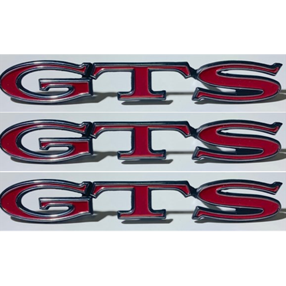 VC1895SET - 1969 Dart GTS hood and fender emblem. SET OF 3 - Mopar emblem product image