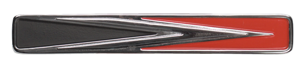 VC4348 - 1971-1972 Charger front bumper Arrow emblem.  Includes hardware.
