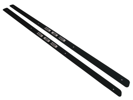 VC191 - 1968 Road Runner 383 Hood Call Out Inserts. Sold as a pair.