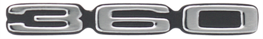 VC0255T - 1973 - 1976 Dart and Duster models  360 fender or hood emblem. TAPE BACK