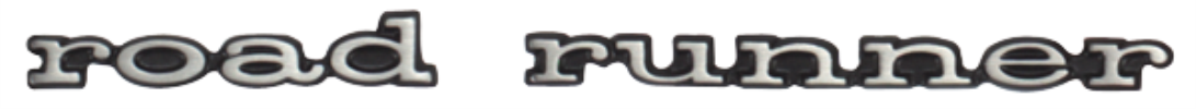 VC207 - 1969 - 1974 road runner emblem.  Pin Mounted. If you prefer a TAPE BACK version of this emblem us part number VC54901T.   See applications below.