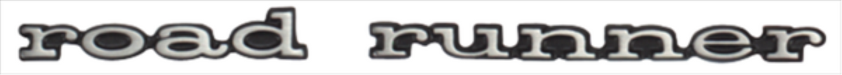 VC207 - 1969 - 1974 road runner emblem. Pin Mounted. If you prefer a TAPE BACK version of this emblem us part number VC54901T. See applications below. - Mopar emblem product image