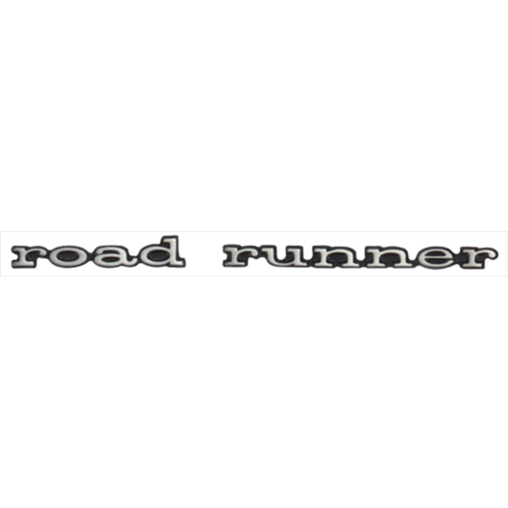 VC207 - 1969 - 1974 road runner emblem. Pin Mounted. If you prefer a TAPE BACK version of this emblem us part number VC54901T. See applications below. - Mopar emblem product image