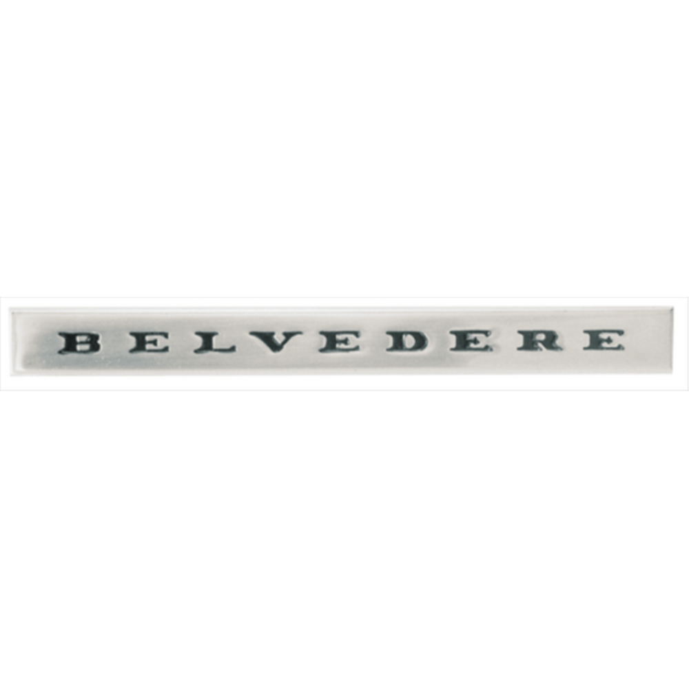 VC2115 - 1967 GTX Belvedere fender emblem. Brushed Face with Black satin letters and polished chrome sides as original. 2582115 - Mopar emblem product image