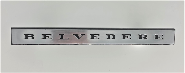 VC2115BLK - 1967 GTX Belvedere Fender Emblem with Black Edges. . - Mopar emblem product image