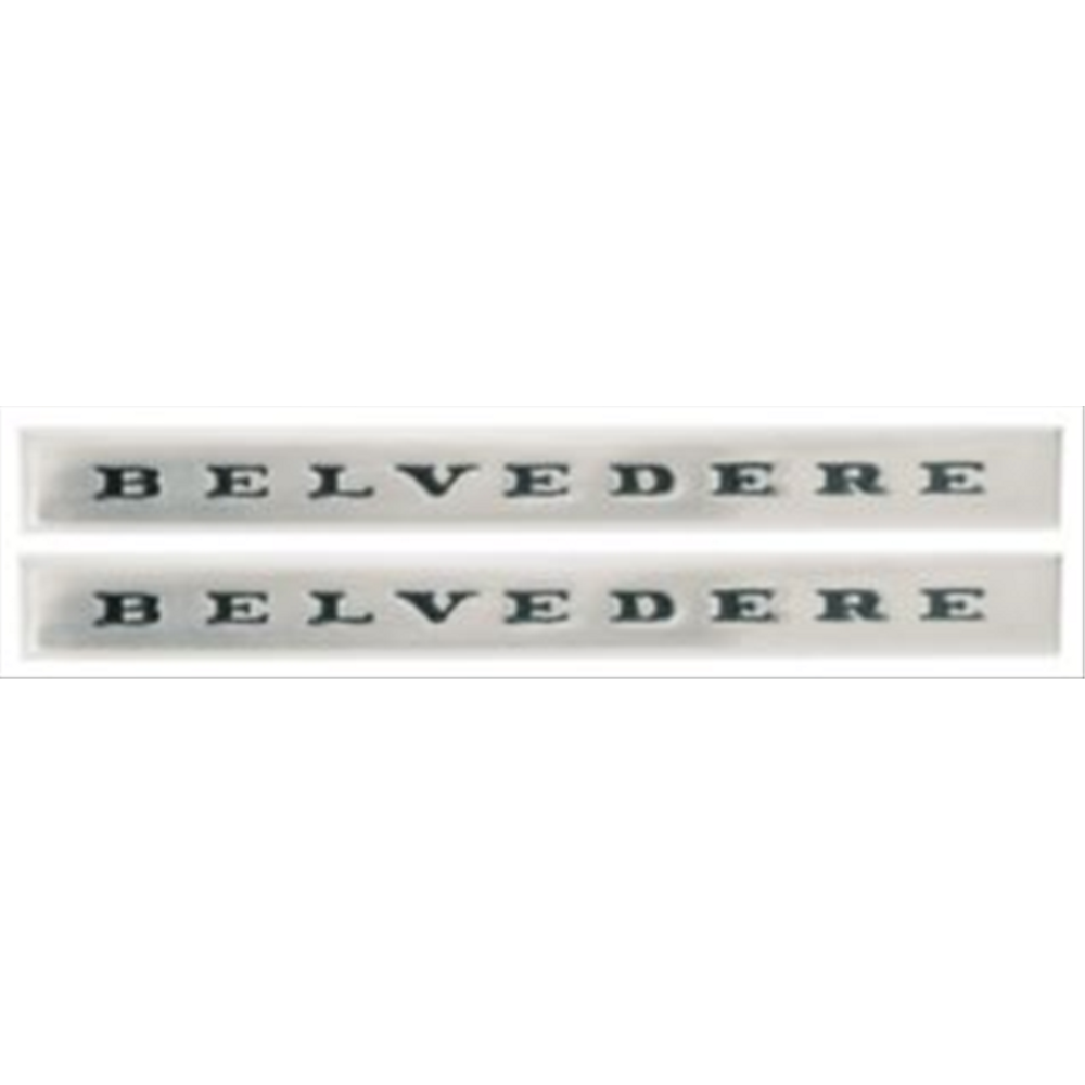 VC2115P - Reproduction Belvedere fender emblem for 1967 GTX Belvedere models. - Mopar emblem product image