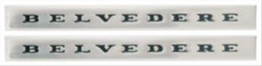 VC2115P - Reproduction Belvedere fender emblem for 1967 GTX Belvedere models.