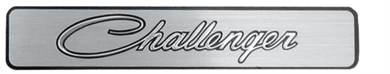 VC221B - 1971-1974 Challenger Dash Emblem with backing plate.  Includes Emblem and two pin base.