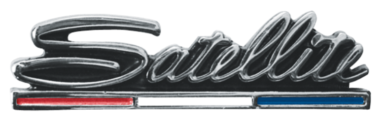 VC1627 - 1966 - 1967 Satellite glovebox door emblem. - Mopar emblem product image