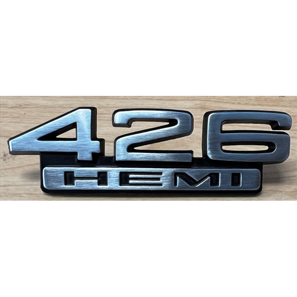 VC2344 - 1966 - 1967 Mopar models.Reproduction 426 HEMI fender emblem. - Mopar emblem product image