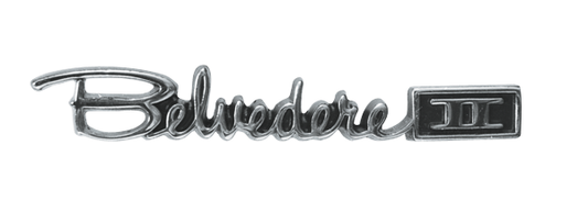 VC1626 - 1966 1967 Belvedere II glovebox door emblem.