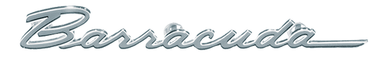 VC2878 - 1967  Barracuda Fender emblem. Sold Individually, use 2 per Car.