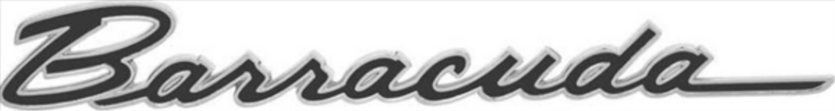 VC2878 - 1967 Barracuda Fender emblem. Sold Individually, use 2 per Car. - Mopar emblem product image