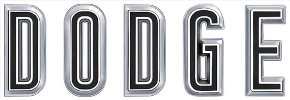 VC2459 - 1967 Coronet and Charger DODGE Hood Letter Set. - Mopar emblem product image