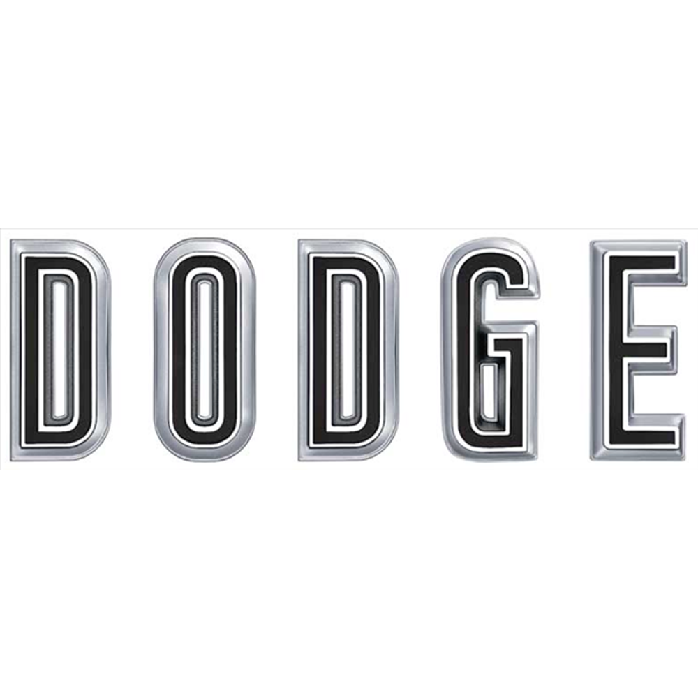 VC2459 - 1967 Coronet and Charger DODGE Hood Letter Set. - Mopar emblem product image