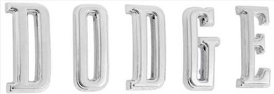 VC2579 - 1966 Coronet and Charger DODGE Hood Letter Set.