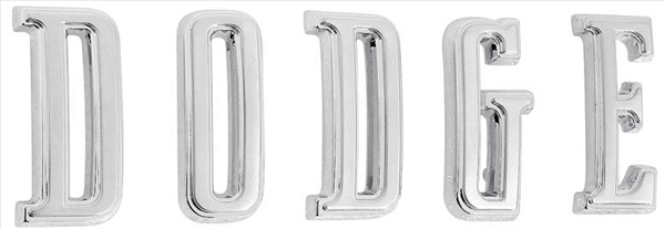 VC2579 - 1966 Coronet and Charger DODGE Hood Letter Set.