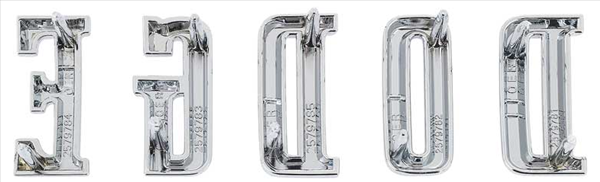 VC2579 - 1966 Coronet and Charger DODGE Hood Letter Set.