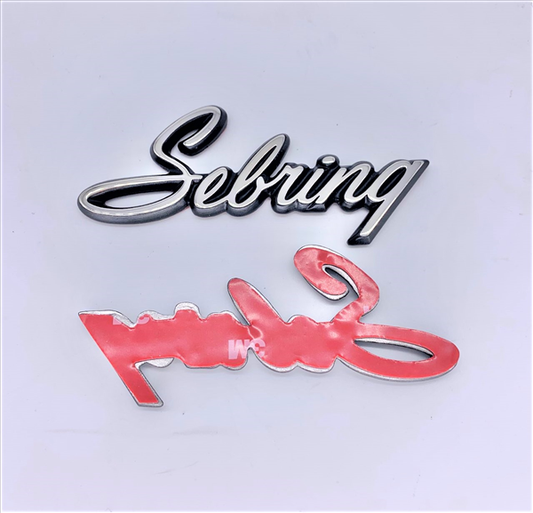 VC2859T - 1971-1974 Satellite Sebring Quarter Panel and Trunk Lid Emblem. Adhesive Backed.