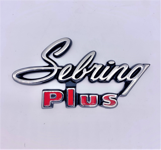 VC2863T - 1971-1972 Satellite Sebring Plus Quarter Panel and Trunk Lid Emblem. Adhesive Backed.
