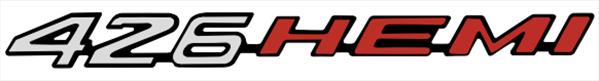 VC426HPS - 2008- Present Challenger Charger Retro 426 HEMI Emblem for Hood, Shaker, or Fender. Stainless Silver with Hemi orange. 2008- Present Challenger Charger Retro 426 HEMI Emblem for Hood, Shaker, or Fender. Silver with Hemi orange. Plastic Tape On.