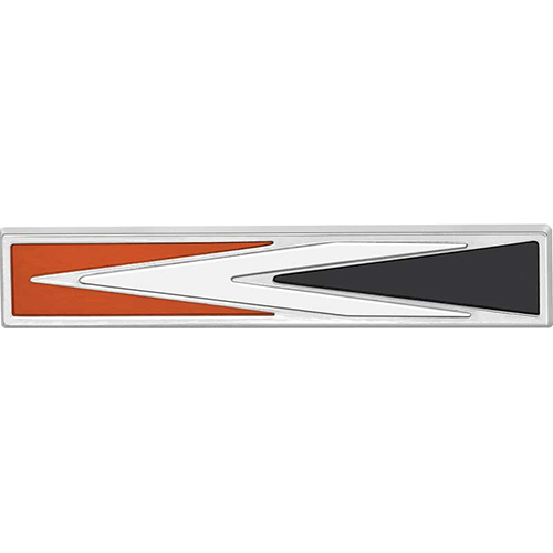 VC6410T - 1971-1972 Charger fender Arrow emblem and 1973-1974 Charger door emblem. Adhesive backed.