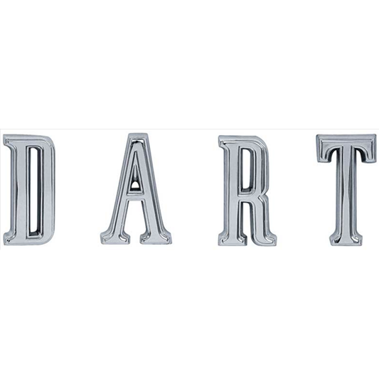 VC457 - 1967-1968 Dart Quarter Dart Letter Set. Includes Hardware. - Mopar emblem product image