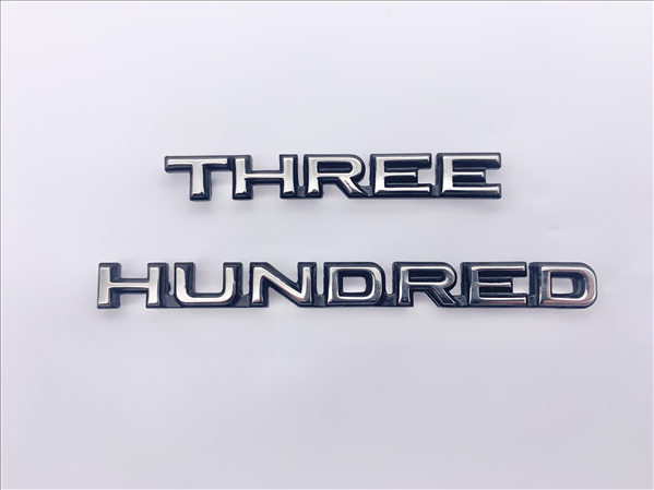 VC48078 - 1970 Chrysler 300 THREE HUNDRED Trunk Lid Emblem and 1971 Chrysler 300 Fender Emblem.