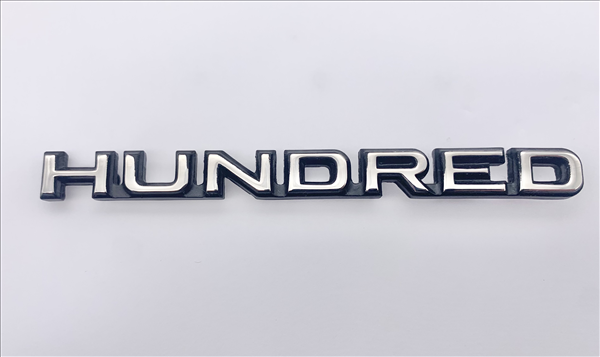 VC4808 - 1970 Chrysler 300 HUNDRED Trunk Lid Emblem and 1971 Chrysler 300 Fender Emblem.