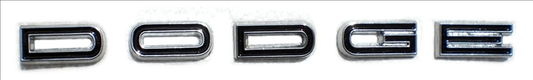 VC495 - 1967 and 1969 Coronet trunk lid DODGE letter set.