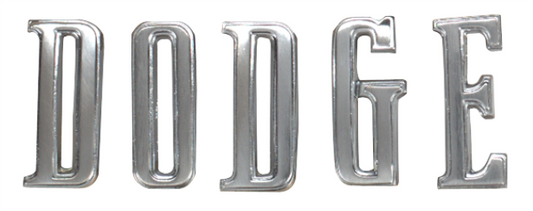 VC742 - 1970 -1974 Challenger DODGE hood letters set. Includes hardware.