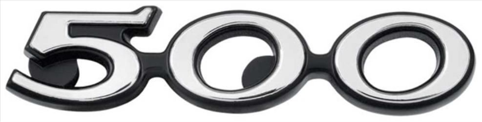 VC3093 - 1970 Charger 500 headlamp door emblem.