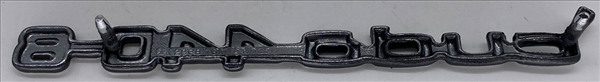 VC8798 - 1970-1971 Barracuda cuda 440-6 Shaker Hood Scoop Emblem. Includes hardware