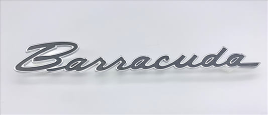 VC9259 - 1965-1966 Barracuda Drivers Side Fender Emblem. 3 pin