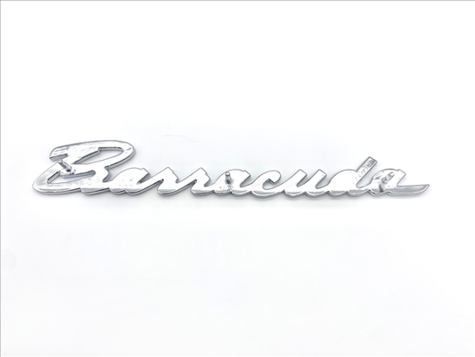 VC9259 - 1965-1966 Barracuda Drivers Side Fender Emblem. 3 pin